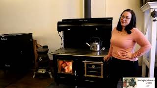 Kitchen Queen Off grid stove Wood Cook Stove Amish wood cooking stove wood stove How to stove [upl. by Bevers]