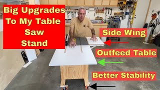 How To Upgrade and Improve A Jobsite Table Saw Stand [upl. by Silirama]