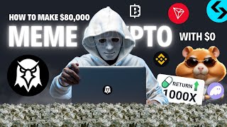 0 to 80000 with MEME COINS [upl. by Aiynat]