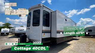 2022 Cedar Creek Cottage 40CDL Destination Trailer for sale at All Seasons RV in Streetsboro Ohio [upl. by Ennovyahs]