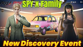 New Prize Path Event  Spy x Family Discovery Event  Get Mythic Outfit amp Emotes In 600 UC BGMIPubg [upl. by Adnoyek]