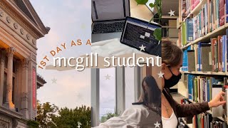 my first day as a mcgill student vlog [upl. by Aniuqahs]