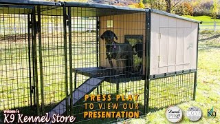 Outdoor Dog Kennel Design  HustleLine’s Full Double Bay Outdoor Dog Kennel  Atlanata Georgia [upl. by Adnol936]