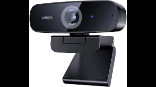 WENKIA 1080p Dual Stereo Mic Auto Light Correcting USB Webcam [upl. by Agni896]