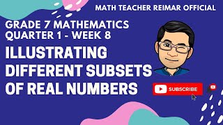 ILLUSTRATING DIFFERENT SUBSETS OF REAL NUMBERS  MATHEMATICS 7  MELCS Q1W8  TAGALOG VERSION [upl. by Gable611]