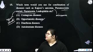 Which term would you use for combination of diseases such as Kaposi s sarcoma Pneumocysti [upl. by Olva]