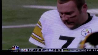 Ben Roethlisberger Broken Nose Against the Ravens and Haloti Ngata [upl. by Leonid578]