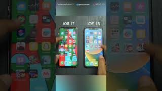 iOS 17 Vs iOS 16 Shorts [upl. by Hanima]