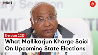 Mallikarjun Kharge Expresses Confidence In Winning All 5 State Elections  Election 2023 [upl. by Naujud]