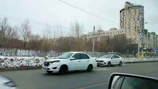 We are driving in the city of Omsk Siberia Russia [upl. by Yelena]