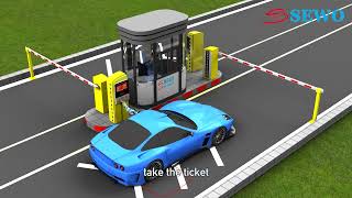 Ticket Dispensing Machine For Stationary Car Parking Management System Parking Lots Management [upl. by Sutelc123]