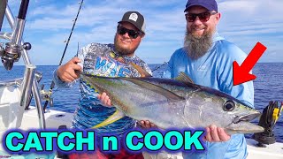 Catching Yellowfin Tuna Catch and Cook [upl. by Billie686]