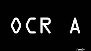 OCR A Font Download [upl. by Karlens227]