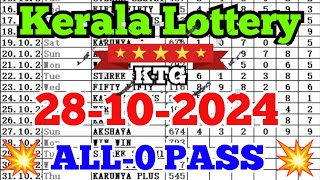 Kerala lottery guessing  28102024  Kerala lottery result [upl. by Delmar]