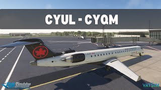 MSFS Live  CYUL  CYQM  Real World Air Canada Jazz Ops [upl. by Marie-Ann]