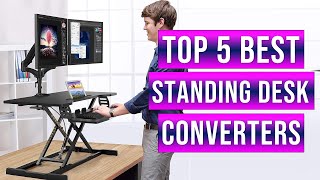 ✅Top 5 Best Standing Desk Converters in 2023  Best Standing Desk  With Buying Guide [upl. by Animas]