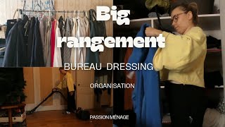 BIG RANGEMENT DE MON BUREAU  DRESSING 📘👗 motivation et organisation 💪 [upl. by Megargee]