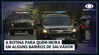 Rotina de violência em Salvador  Jornal da Band [upl. by Dodds]