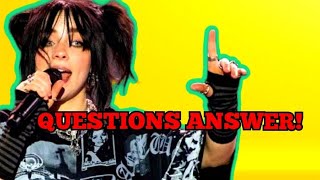 Billie Eilish GIVES Fans UNEXPECTED Answers To VERY Curious Questions [upl. by Filahk]