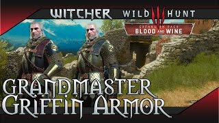 The Witcher 3 Blood and Wine  Grandmaster Griffin School Gear Set Location Scavenger Hunt [upl. by Ecyrb]