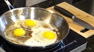 3Piece Cast Iron Pan Set Review – NonStick Easy to Clean and Versatile for All Stovetops [upl. by Nuawtna616]