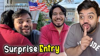 Babay Ko America Mein Surprise De Diya 🇺🇸😍  Unexpected Entry In USA 🔥  Aroob Naraz Ho Gai 😭 [upl. by Boonie]