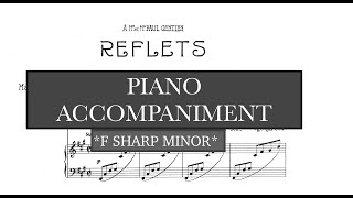 Reflets Lili Boulanger F Minor Piano AccompanimentVocal Guide  Karaoke [upl. by Leiuqese969]