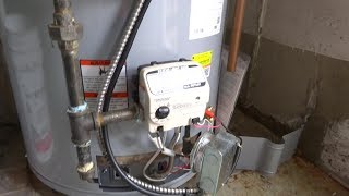 gas water heater tied to field power venter replaced [upl. by Enyledam372]