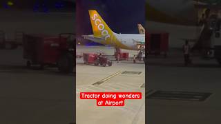 ஏர்போர்ட்டில் டிராக்டர் செய்யும் சாகசம்  International Airport  Trichy  Tractor  Flight  India [upl. by Ennovyhs527]