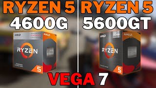 Ryzen 4600G vs Ryzen 5 5600GT  Testes sem Placa de Vídeo dedicada [upl. by Tewfik]