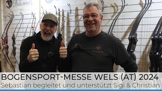 Bogensport Messe in Wels 2024  am Messestand von Spiderbows amp Falkenholz [upl. by Polinski]