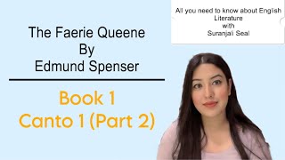 The Faerie Queene  Book1CANTO 1 Pt2 ugcnet englishliterature study upsc education books [upl. by Janith]