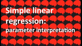 Day 7 Interpreting linear regression parameters [upl. by Swagerty]