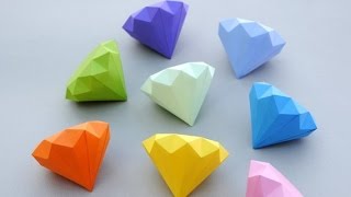 How to Make a Paper Diamond  Simple Way [upl. by Dinan]