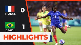 France vs Brazil  Quarter Finals  Womens Olympic Football 2024 [upl. by Berlin453]