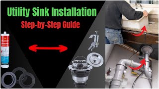 Utility Sink Installation Guide  Upgrade Your Laundry Room  Basement  Garage  Workshop [upl. by Kwon]