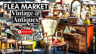 Vintage amp Antique Flea Market  Alameda  July 2021  YouTube [upl. by Atinniuq]