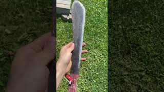 bolo machete i’m in the process of rehandling the purpleheart is going to look incredible [upl. by Akcired704]