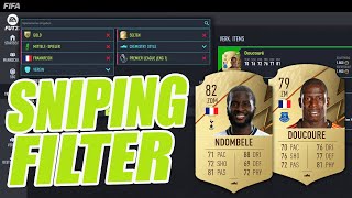 FIFA 22 Sniping Filter 🔫 Die besten Web App Sniping Filter für schnelle Coins [upl. by Kathye]