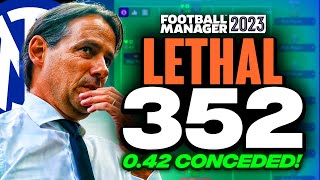 LETHAL COUNTER  Inzaghis 352 042 Conceded Best FM23 Tactics [upl. by Remas323]