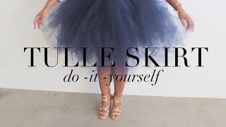 DIY Tulle Skirt Your Inner Carrie Bradshaw Will Thank You [upl. by Anatak]