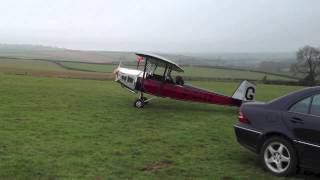 Gypsy Moth over Brooklands Aerodrome  and its evocative sounds [upl. by Nwahsyar]