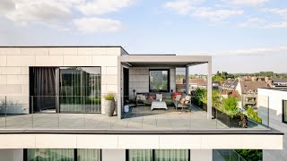 Leefruimte penthouse uitgebreid met multifunctionele terrasoverkapping [upl. by Sidell]