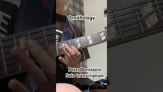 Ornithology peterbernstein transcription jazz guitar gibsones175 charlieparker ジャズギター ジャズ [upl. by Niawd]