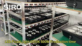 Led Flood COB Light 600w Production Time [upl. by Oderfla654]