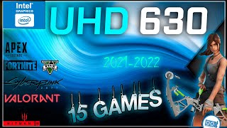 Intel UHD 630 in 15 GAMES i79750H i910900K i79700K i59600K IGPU TEST   2022 [upl. by Eseilenna628]