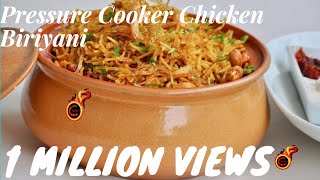 Pressure Cooker Chicken Biriyani റമദാൻ സ്പെഷ്യൽ പ്രഷർ കുക്കർ ചിക്കൻ ബിരിയാണി Ep365 [upl. by Ahsel859]