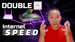 Mas malakas na Internet SPEED  DUAL ISP setup PLDT FIbr and Smart BRO Rocket SIM [upl. by Octavie889]