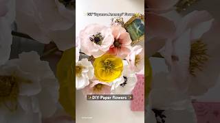 How to make Japanese Anemone flowers  DIY paper flower [upl. by Resay]