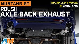 20112014 Mustang GT Roush AxleBack Exhaust Sound Clip amp Review [upl. by Madonna327]